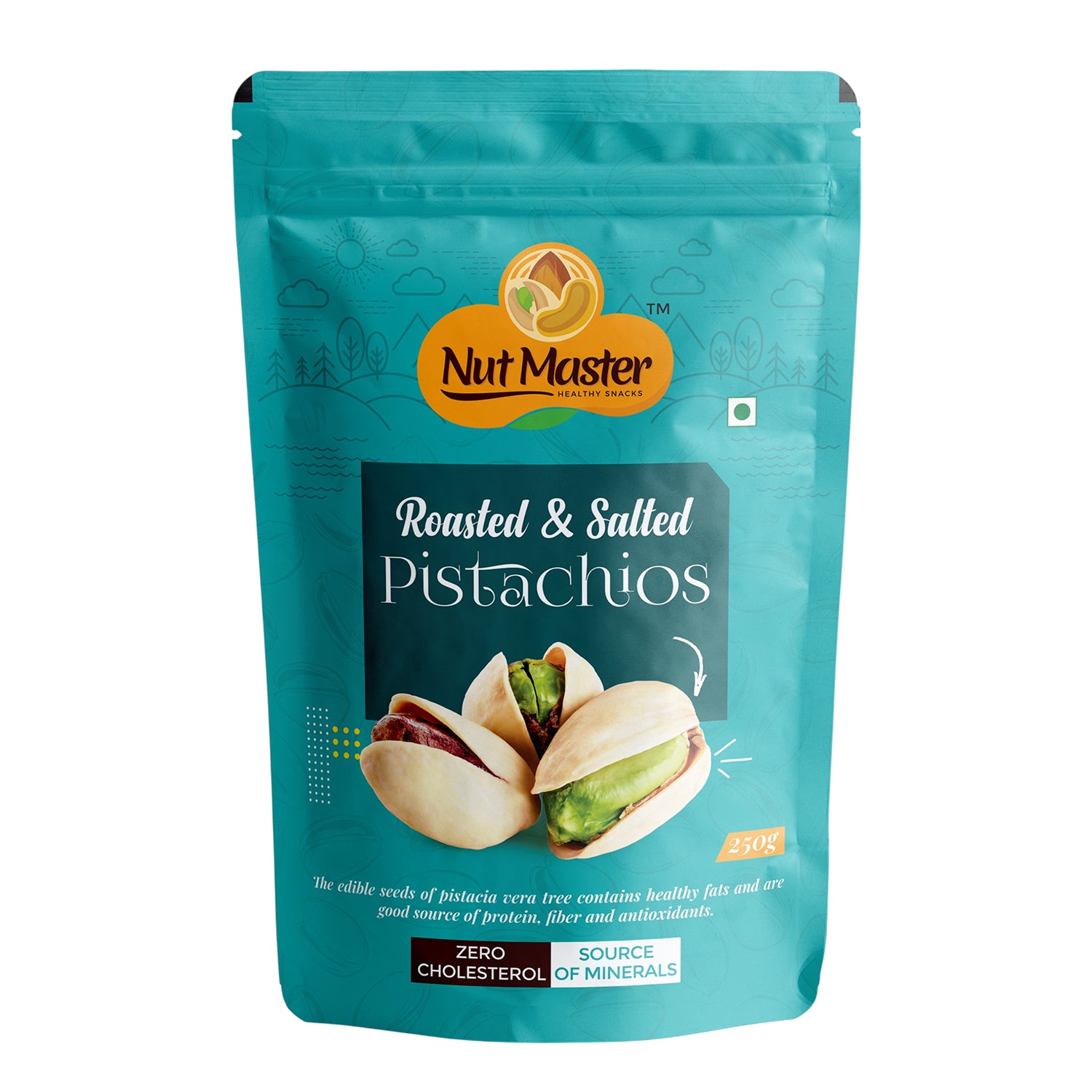 Nutmaster California Roasted & Salted Pistachios-Jumbo 250g