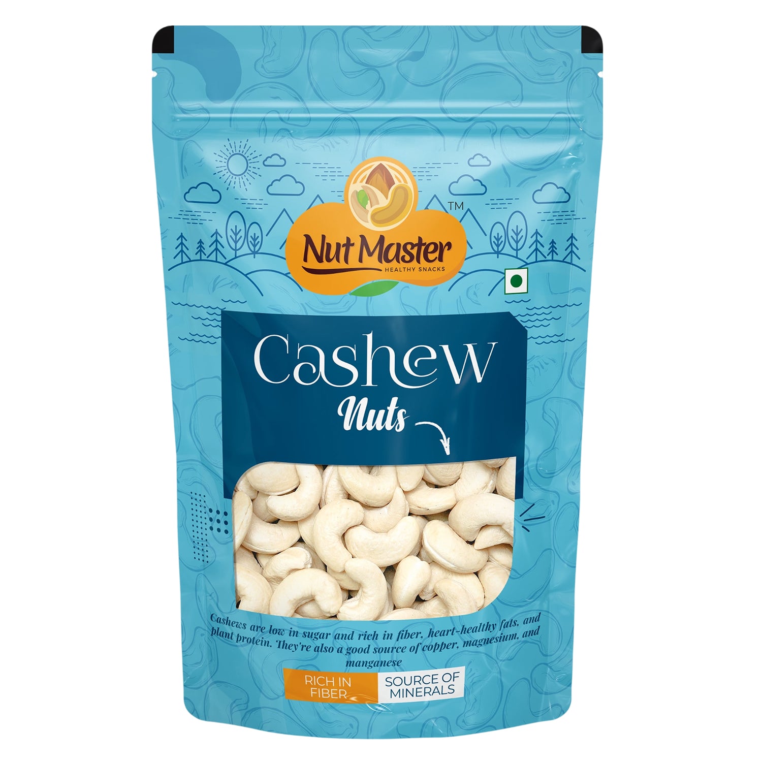 Nutmaster Premium Cashew Nuts (W320) - 250g