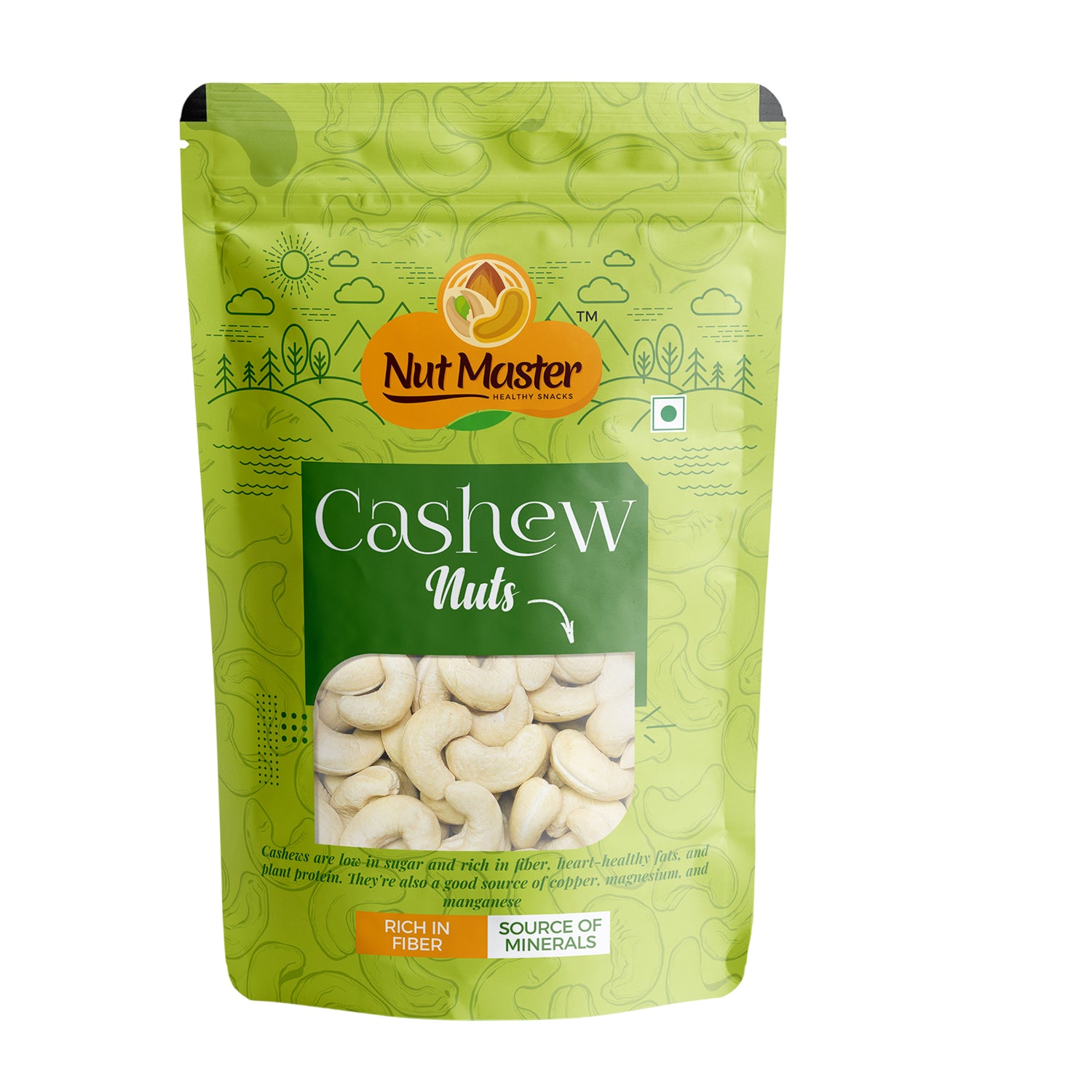 Nutmaster Premium Cashew Nuts (W240) - 250g